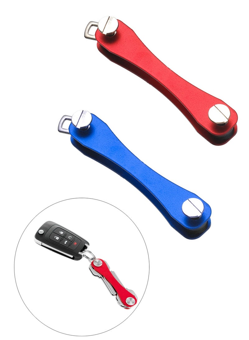 2 قطعة حامل مفاتيح متعدد الوظائف منظم مفاتيح EDC - Image 1